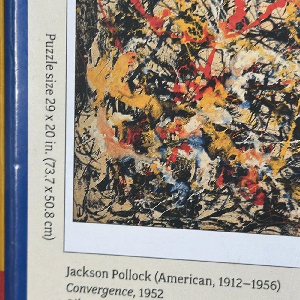 Jackson Pollock Convergence 1000 Piece Jigsaw Puzzle‎ Pomegranate Art Puzzle